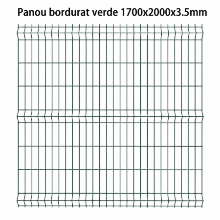 Panou bordurat verde 1700 x 2000 x 3.5 mm